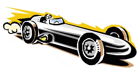 Cartoon fast car